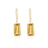 925 Sterling Silver Citrine Dangle Earrings