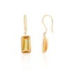 925 Sterling Silver Citrine Dangle Earrings - Image 3