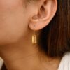 925 Sterling Silver Citrine Dangle Earrings - Image 4