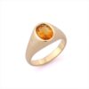 925 Sterling Silver Citrine Diamond Ring - Image 2