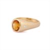 925 Sterling Silver Citrine Diamond Ring - Image 3