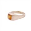 925 sterling silver ring with thick gold plating finish