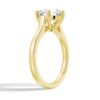 925 Sterling Silver Classic Cathedral Style Round Diamond Engagement Ring - Image 7
