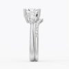 925 Sterling Silver Classic Cushion Cut Three Stone Diamond Engagement Ring - Image 13