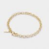 925 sterling silver belcher bracelet with diamond cut finish