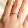 925 Sterling Silver Classic French Pave Diamond Anniversary Band - Image 14