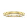 925 Sterling Silver Classic French Pave Diamond Anniversary Band - Image 2