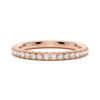 925 Sterling Silver Classic French Pave Diamond Anniversary Band - Image 3