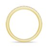 925 Sterling Silver Classic French Pave Diamond Anniversary Band - Image 9