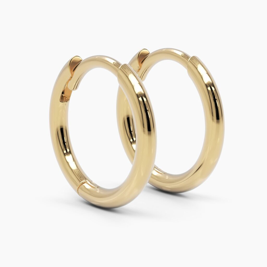 925 Sterling Silver Classic Hoop Earrings