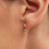 925 Sterling Silver Classic Hoop Earrings - Image 3
