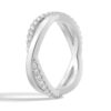 925 Sterling Silver Classic Infinity Diamond Eternity Wedding Band - Image 2