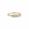 925 Sterling Silver Classic Pave Diamond Signet Ring - Image 3