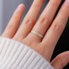 925 Sterling Silver Classic Pave Diamond Signet Ring - Image 7