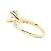 925 Sterling Silver Classic Shared Prong Cushion Cut Diamond Engagement Ring - Image 8