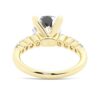 925 Sterling Silver Classic Shared Prong Cushion Cut Diamond Engagement Ring - Image 9
