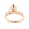 925 Sterling Silver Classic Shared Prong Pear Shaped Diamond Engagement Ring - Image 12