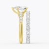 925 Sterling Silver Classic Shared Prong Pear Shaped Diamond Engagement Ring - Image 15