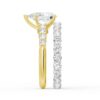925 Sterling Silver Classic Shared Prong Pear Shaped Diamond Engagement Ring - Image 19