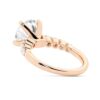 925 Sterling Silver Classic Shared Prong Round Cut Diamond Engagement Ring - Image 11