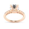 925 Sterling Silver Classic Shared Prong Round Cut Diamond Engagement Ring - Image 12