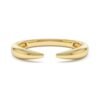 925 sterling silver open ring with claw-like prongs