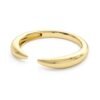 Sterling silver ring with thick gold plating
