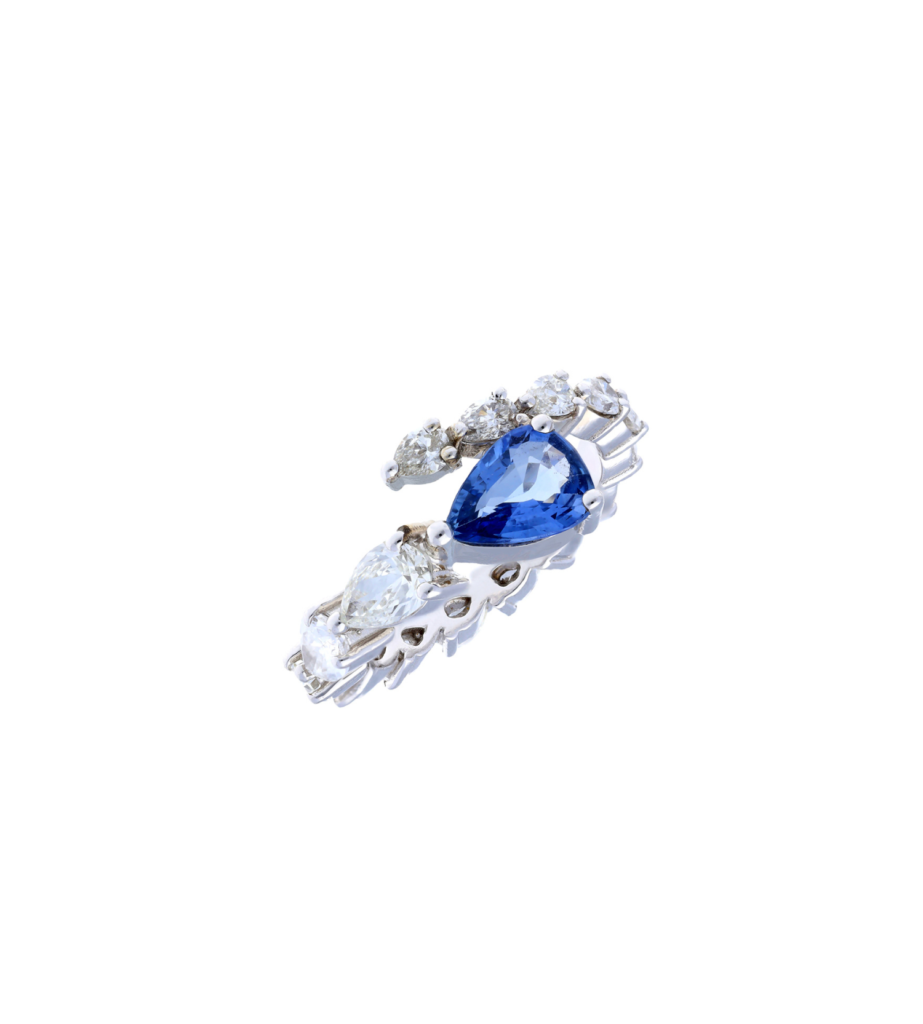 925 Sterling Silver Clio Diamond Ring