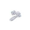 925 Sterling Silver Clover Diamond Ring