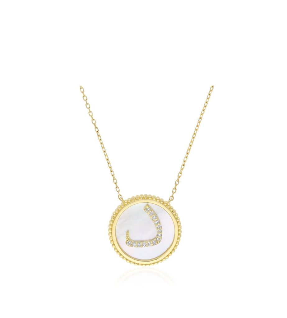 925 Sterling Silver Coin Diamond Pearl Pendant