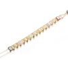 Gold-plated bracelet with bezel-set premium CZ diamond stones