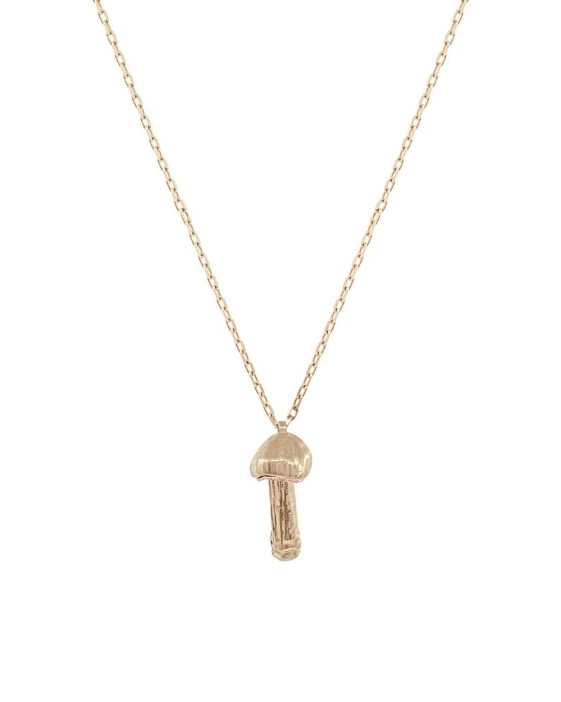925 Sterling Silver Conica Single Charm Necklace
