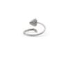 925 Sterling Silver Copri Ring with polished gold-plated finish