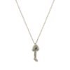 Sterling silver single charm necklace with mushroom pendant