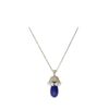 925 Sterling Silver Coryphee Diamond Pearl Pendant