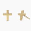 925 Sterling Silver Cross Stud Earrings