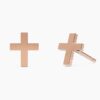 925 Sterling Silver Cross Stud Earrings - Image 5