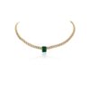 925 Sterling Silver Curb Chain Diamond Choker Necklace