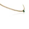 925 Sterling Silver Curb Chain Diamond Choker Necklace - Image 3