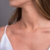 Sterling silver necklace with thick gold plating