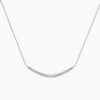 Elegant necklace featuring 20 sparkling round-cut stones