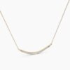 925 sterling silver necklace with a refined curved silhouette