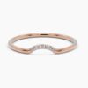 925 Sterling Silver Curved Ring 5 Diamond - Image 7