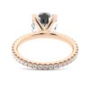 925 Sterling Silver Cushion Cut Diamond Engagement Ring Eternity Pave Band - Image 12