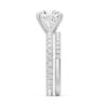 925 Sterling Silver Cushion Cut Diamond Engagement Ring Eternity Pave Band - Image 13