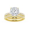 925 Sterling Silver Cushion Cut Diamond Engagement Ring Eternity Pave Band - Image 18