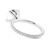 925 Sterling Silver Cushion Cut Diamond Engagement Ring Eternity Pave Band - Image 5