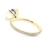 925 Sterling Silver Cushion Cut Diamond Engagement Ring Eternity Pave Band - Image 8