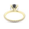 925 Sterling Silver Cushion Cut Diamond Engagement Ring Eternity Pave Band - Image 9