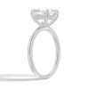 925 Sterling Silver Cushion Cut Diamond Engagement Ring Hidden Halo - Image 4